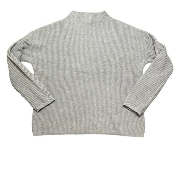 WHITE‎ + WARREN  Ribbed Mockneck Sweater Women Size Medium - Picture 3 of 7